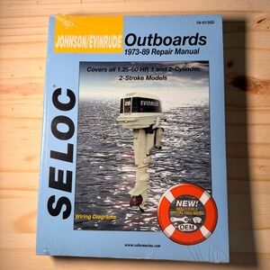 Seloc 18-01302 Johnson Evinrude Outboard Repair Manual 1973-89 1-2 Cyl 1.25-60HP